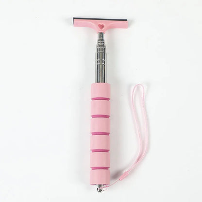 Car Rearview Mirror Wiper Cleaning Tool Auto Glass Mist Cleaner Scraper Car Accessories Handle Telescopic Window Cleaning Br…
