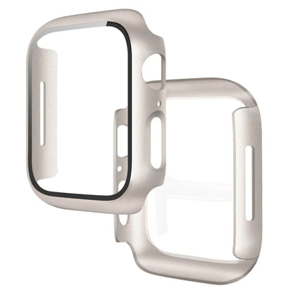 Tempered Glass+Cover For Apple Watch 11 10 9 8 7 46mm 42mm PC Bumper Screen Protector Case iWatch Series 7 6 5 4 SE3 44 40 4…