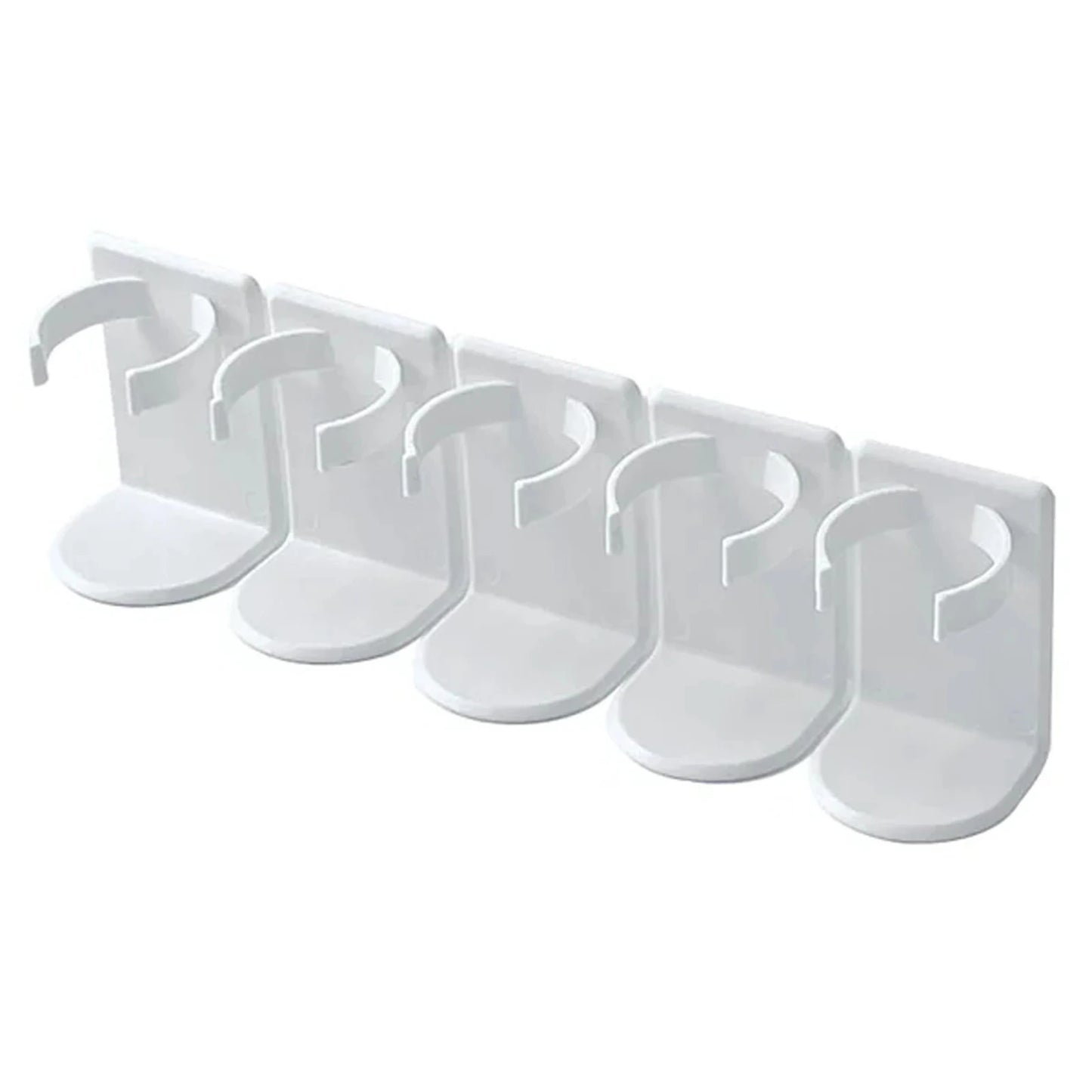 Wall Mounted Spice Bottle Storage Rack Kitchen Seasoning Holder Adhesive Plastic Clip Cabinet Door Spice Jar/Cosmetic Dispen…
