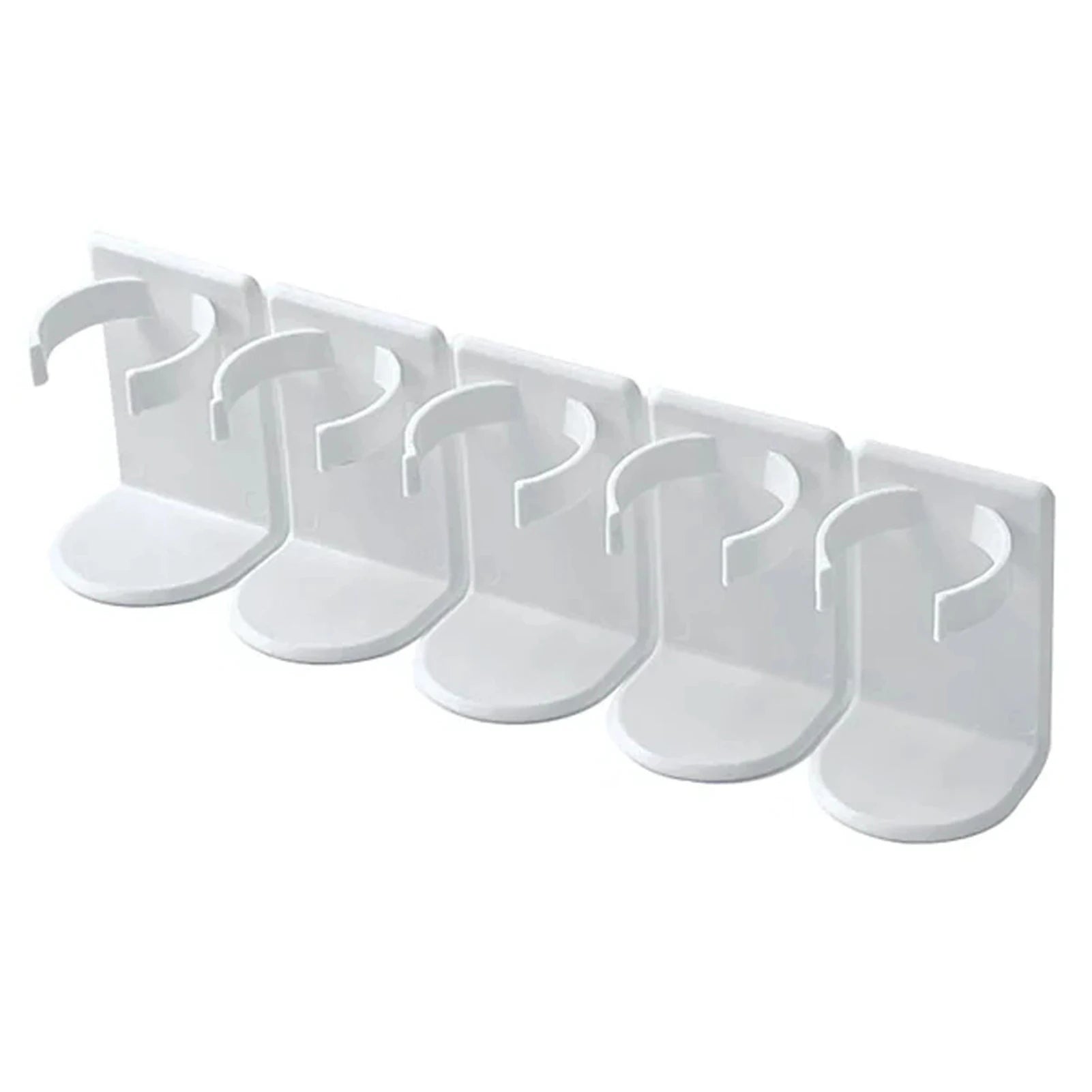 Wall Mounted Spice Bottle Storage Rack Kitchen Seasoning Holder Adhesive Plastic Clip Cabinet Door Spice Jar/Cosmetic Dispen…