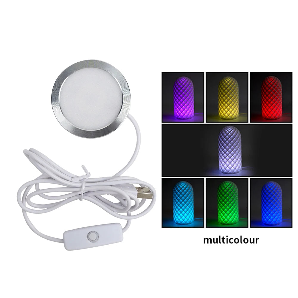 For Bambu Lab LED Lamp Kit Adjustable Light Kit RGB Light Parts Hardware DIY Model White/Cold/Warm Lights Without Lamp Shell…