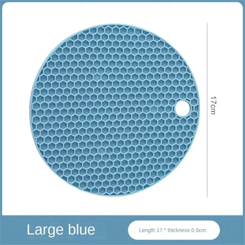 Table mat tool multifunctional kitchen silicone tableware mat, round anti slip coffee cup coaster, pot holder - image 8