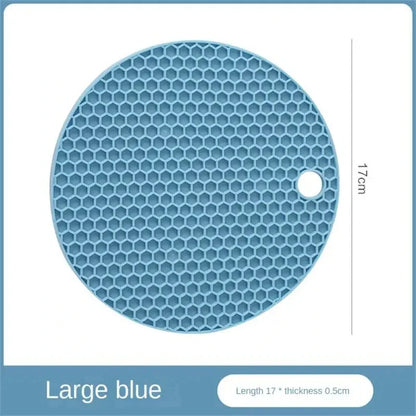Table mat tool multifunctional kitchen silicone tableware mat, round anti slip coffee cup coaster, pot holder - image 8