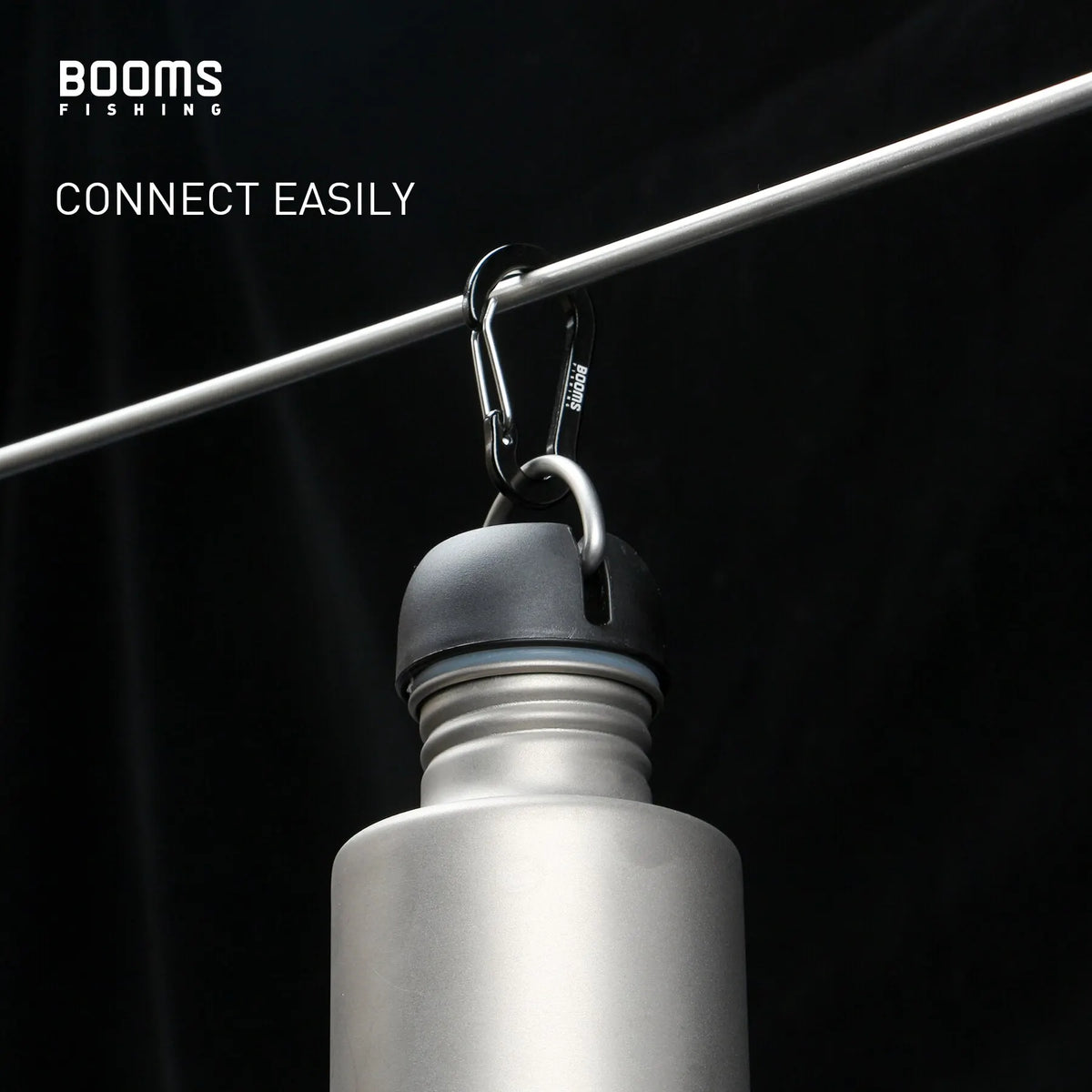 Booms Fishing CC1 6Pcs Aluminum Alloy Carabiner Keychain Outdoor Camping Climbing Snap Clip Lock Buckle Hook Fishing Accesso…