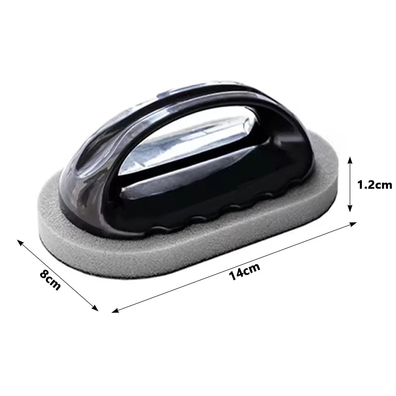 Magic Emery Sponge Brush Wipe Eraser Cleaner Kitchen Bath Rust Strong Decontamination Cleaning Tools With Handle Household T…