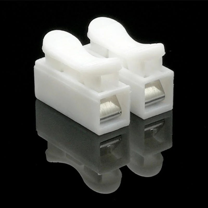 20/50Pcs No Solding Quick 1P 2P Cable Wire Connector No Screw Terminal Block Spring Clamp - image 5