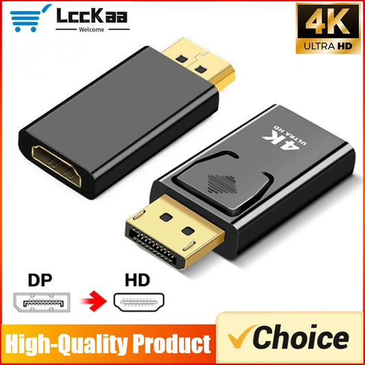 4K 30Hz/60Hz DP DisplayPort to HDMI-compatible Adapter Converter Display Port DP to HDTV Adapter Video Audio Laptop PC Laptop