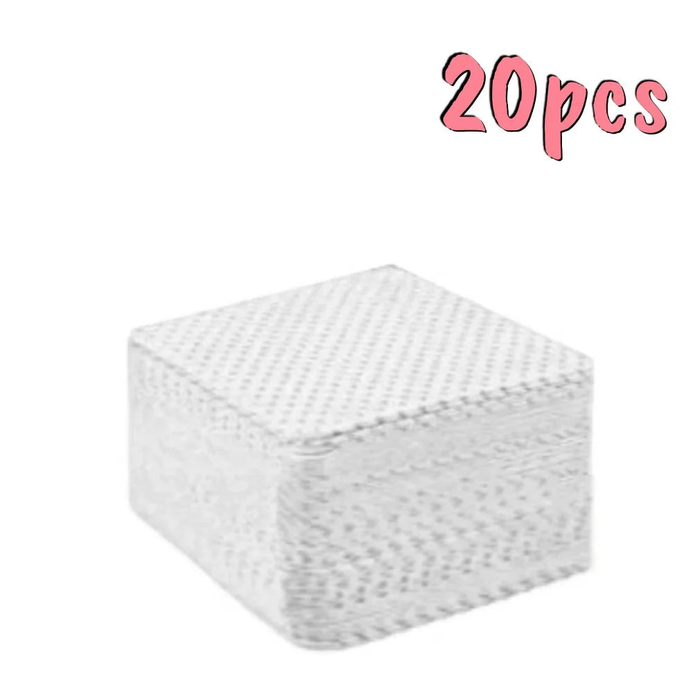 20/600pcs Lint-Free Nail Wipes Gel Cleansing Tissues Aluminum-Free Nail Polish Remover Pads for NaiArt Beauty Cleaning Care…