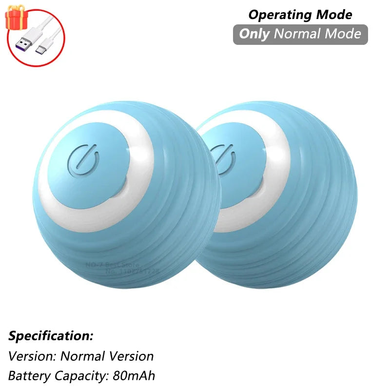 iLMH 1/2 PCS Cat Interactive Ball Toy Automatic Rolling Ball Faux Tail Rechargeable Smart Pet Electric Toy Pet Toy Imitate M…