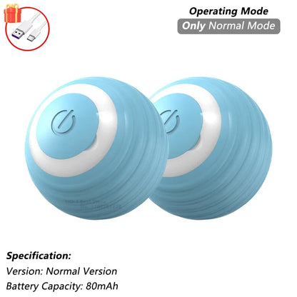 iLMH 1/2 PCS Cat Interactive Ball Toy Automatic Rolling Ball Faux Tail Rechargeable Smart Pet Electric Toy Pet Toy Imitate M…