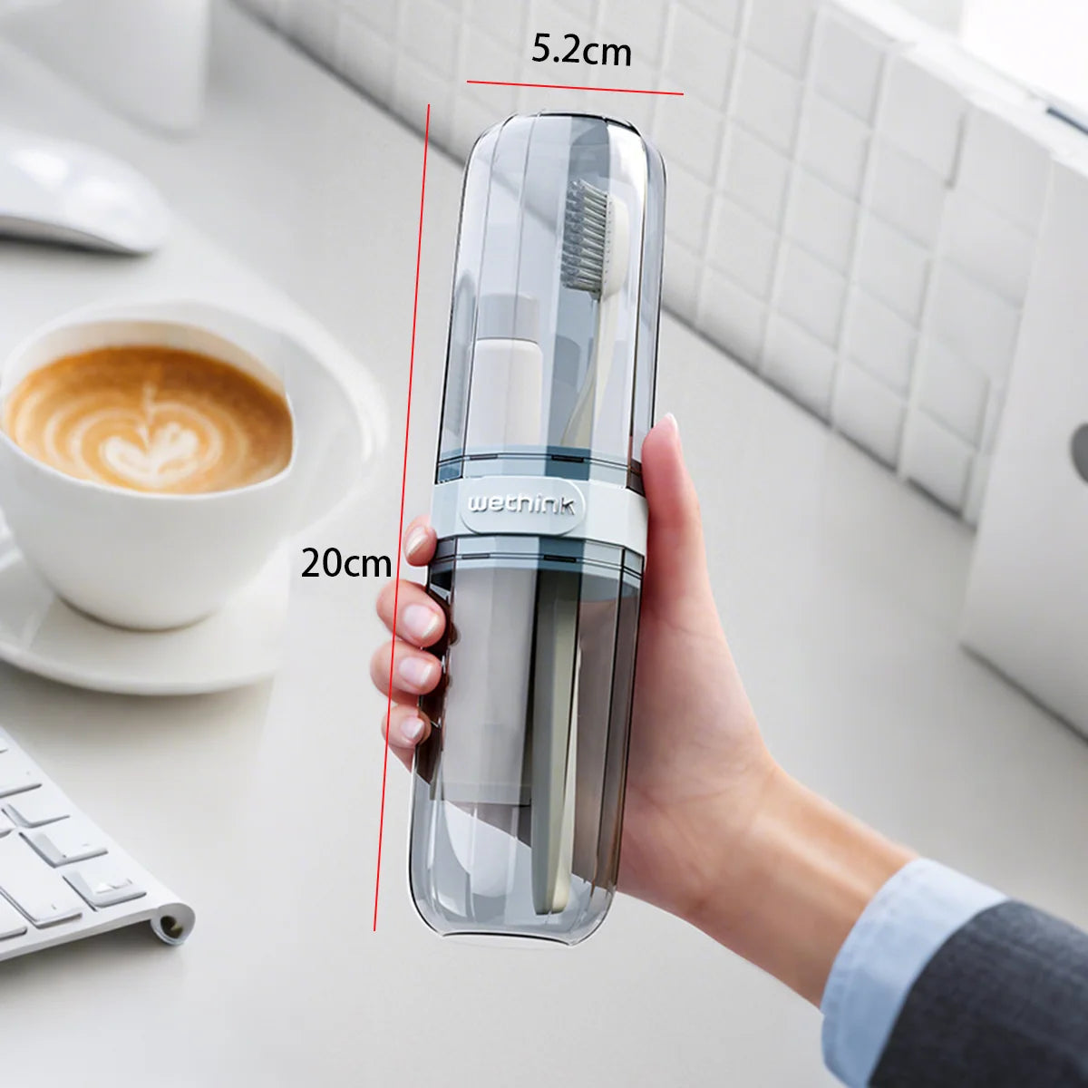 Portable Toothpaste Toothbrush Protect Holder Case Travel Camping Storage Box Protect Toothbrush Toothpaste from Dirt and Da…