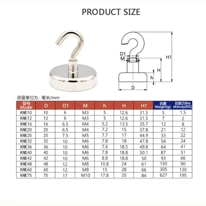 10PCS Strong Magnet Hooks Multi-Purpose Storage Hooks Home Kitchen Bar Storage Hooks Key Storage Hooks Bathroom Hangers - im…