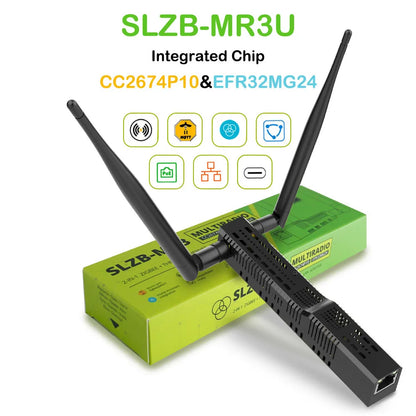 SMLIGHT SLZB-06/M/P7 Zigbee 3.0 to Ethernet,USB,and WiFi gateway coordinator with PoE,works with Zigbee2MQTT,Home Assistant,…