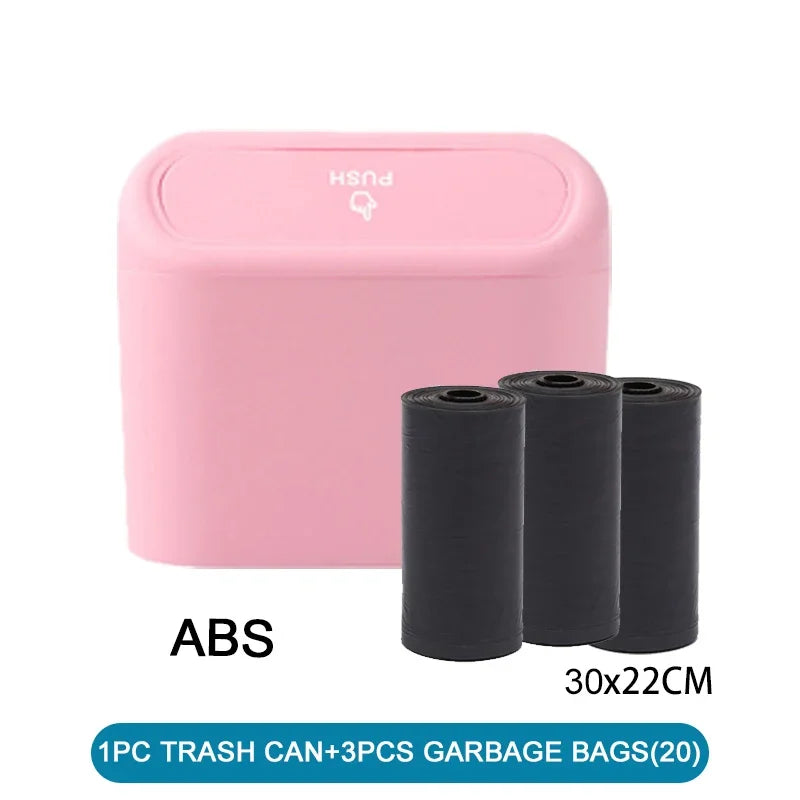 Car Trash Can (with Lid) Contains 60 (300) Garbage Bags, Small Car Trash Can, Leak-proof Mini Car Accessories - image 15