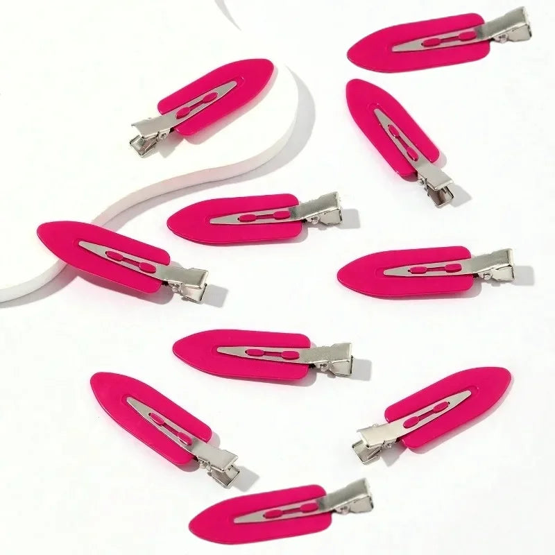 10pcs/set No Bend Seamless Hair Clips Side Bangs Barrette Makeup Washing Face Accessories Women Girls Styling Hairpins - ima…