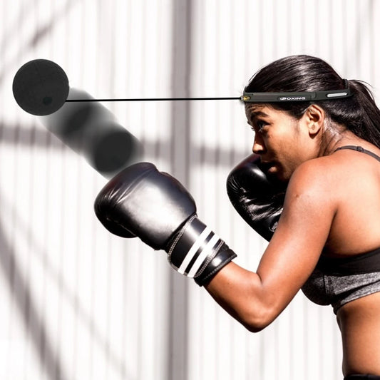 Boxing Reflex Speed Punch Ball Boxing Rubber Balls for Agility Reaction Training with Sweatband Fitness Equipments Accessori…