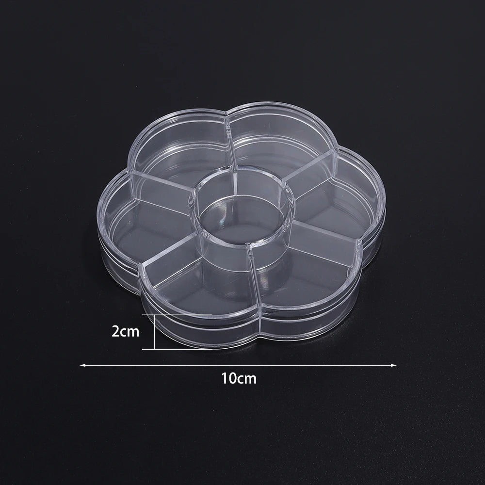 1 Pc Plastic Jewelry Box 5-28 Compartment Slot Organizer Storage Beads Container Adjustable Jewelry Storage Box Rectangle Ca…