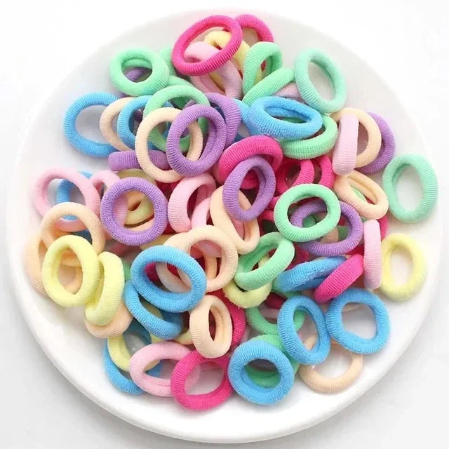 200-1000pcs Women Girls Colorful Nylon Elastic Hair Bands Ponytail Hold Small Hair Tie Rubber Bands Scrunchie Hair Accessori…