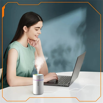1pc Car Humidifier Colorful LED Aromatherapy Humidifier Silent Ultrasonic Air Aromatherapy Machine Suitable for Bedroom Offi…