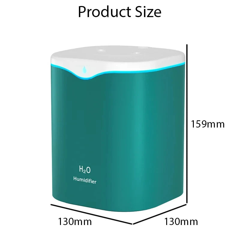 Large Capacity Dual Spray Humidifier Usb Home Bedroom 2L Silent Water Replenisher Air Purifier Wireless Water Diffuser Offic…