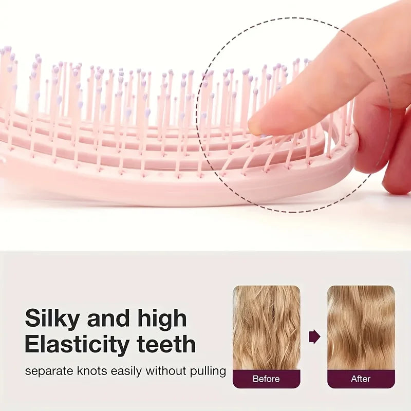 WANMEI Volumizing Detangling Hair Massage comb Hair Massage Comb with Hollowed-Out Design hair styling tools for real hair w…
