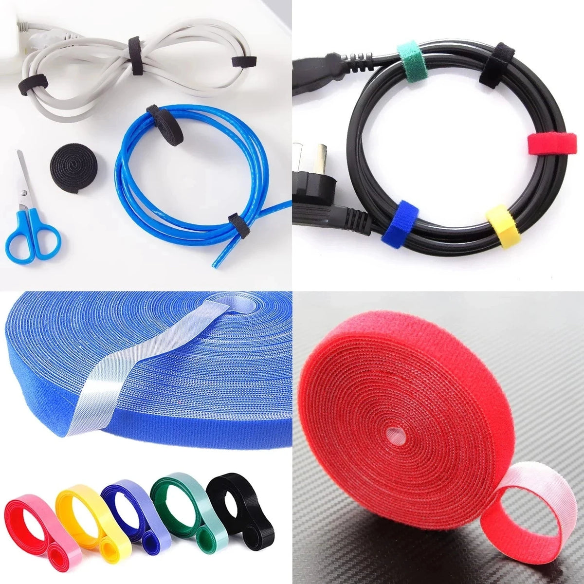 1/5M Cable Organizer Cable Management Wire Winder Tape Earphone Mouse Cord Management Ties Protector For iPhone Xiaomi Samsu…