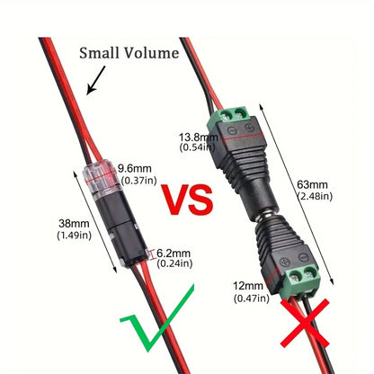 Electric Wire Connector No Strip Quick Dual Line Cable Interconnection Detachable Automotive Terminal Plug Universal Quality…