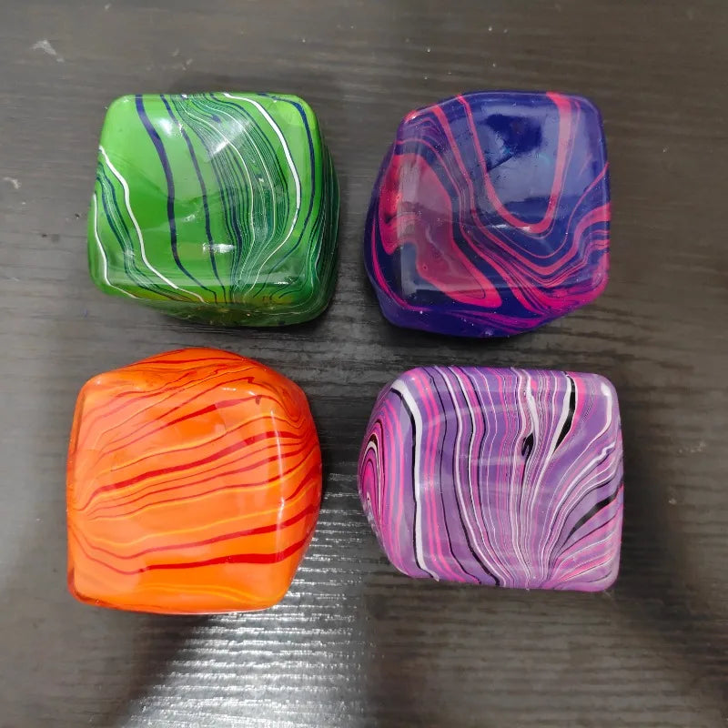 Soft and Glutinous Sensory Stress-relief Toy Cube Filled with Gel Stretchable Ball Soft Ice blind box Slow Rebound - image 4