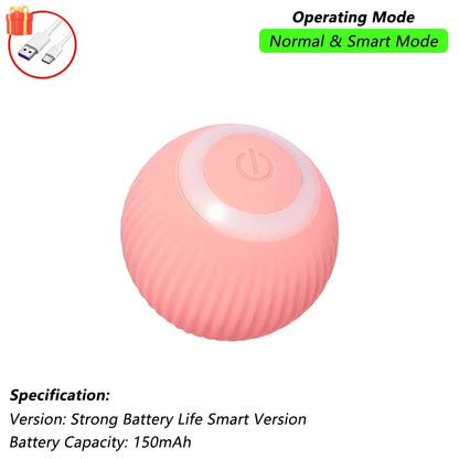 iLMH 1/2 PCS Cat Interactive Ball Toy Automatic Rolling Ball Faux Tail Rechargeable Smart Pet Electric Toy Pet Toy Imitate M…