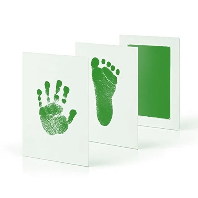 Newborn Baby DIY Hand And Footprint Kit Ink Pads Photo Frame Handprint Toddlers Souvenir Accessories Safe Clean Baby Shower…
