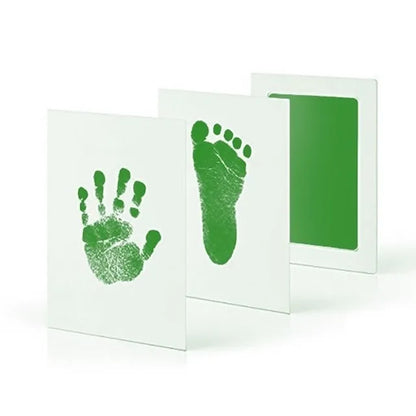 Newborn Baby DIY Hand And Footprint Kit Ink Pads Photo Frame Handprint Toddlers Souvenir Accessories Safe Clean Baby Shower…