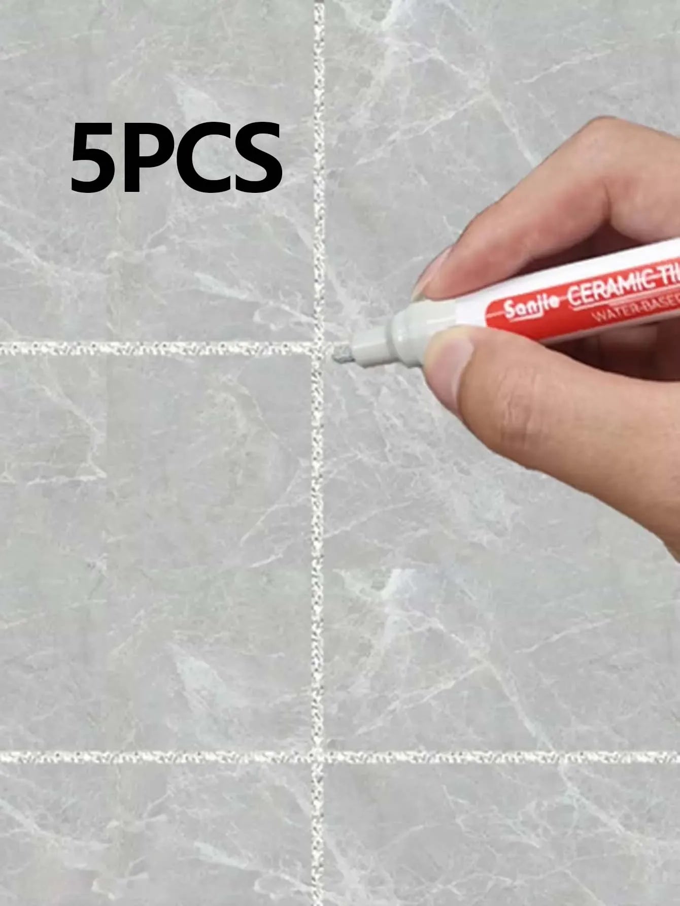1/5/10/30PC Ceramic tile bathroom wall floor tile gap color repair anti-mildew waterproof whiteboard color repair pen - imag…