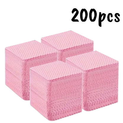 20/600pcs Lint-Free Nail Wipes Gel Cleansing Tissues Aluminum-Free Nail Polish Remover Pads for NaiArt Beauty Cleaning Care…
