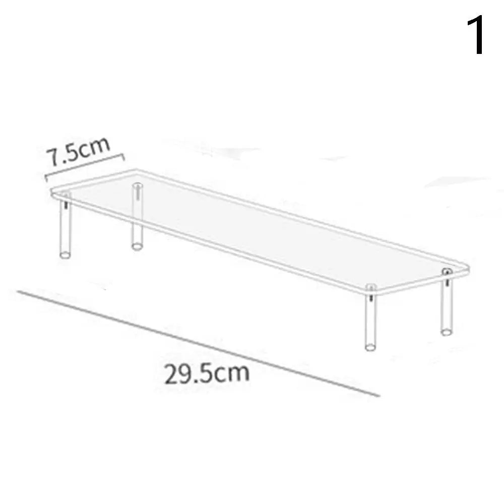 1-4 Tier Acrylic Display Stand Durable Display Rack For Cupcake Perfume Doll Transparent Trapezoidal Blind Box Storage Shelf…