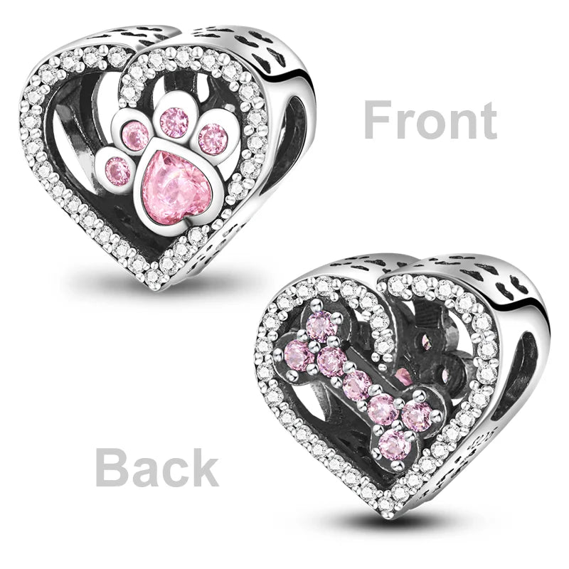 2026 Hot Sale Charms Bead 925 Sterling Silver Pink Butterfly Luminous Firefly Dangle Fit Bangle Bracelet Necklace DIY Jewelr…