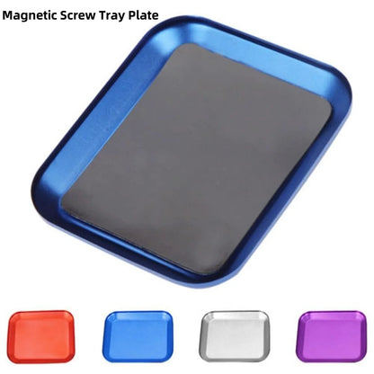 RC Repair Tool Aluminium Alloy Magnetic Screw Tray Plate For Airplane Car Boat Crawler Axial SCX10 D90 D110 Model Repair Too…