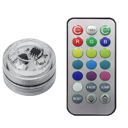 Wireless Adhesive LED Car Interior Ambient Light Remote Control Decor Auto Roof Foot Atmosphere Lamp Bicycle Tail Light - im…