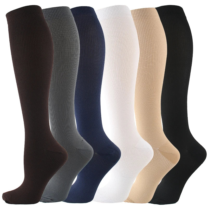 Varicose Veins Compression Socks Fit For Golf Rugby Running Hiking Sports For Anti Fatigue Driving Travel Flight Women Men S…