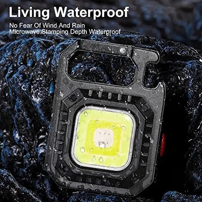 Mini LED Flashlight Magnetic COB Outdoor Camping Pocket Work Light 800 Lumens USB Rechargeable 7 Modes Spotlights - image 3