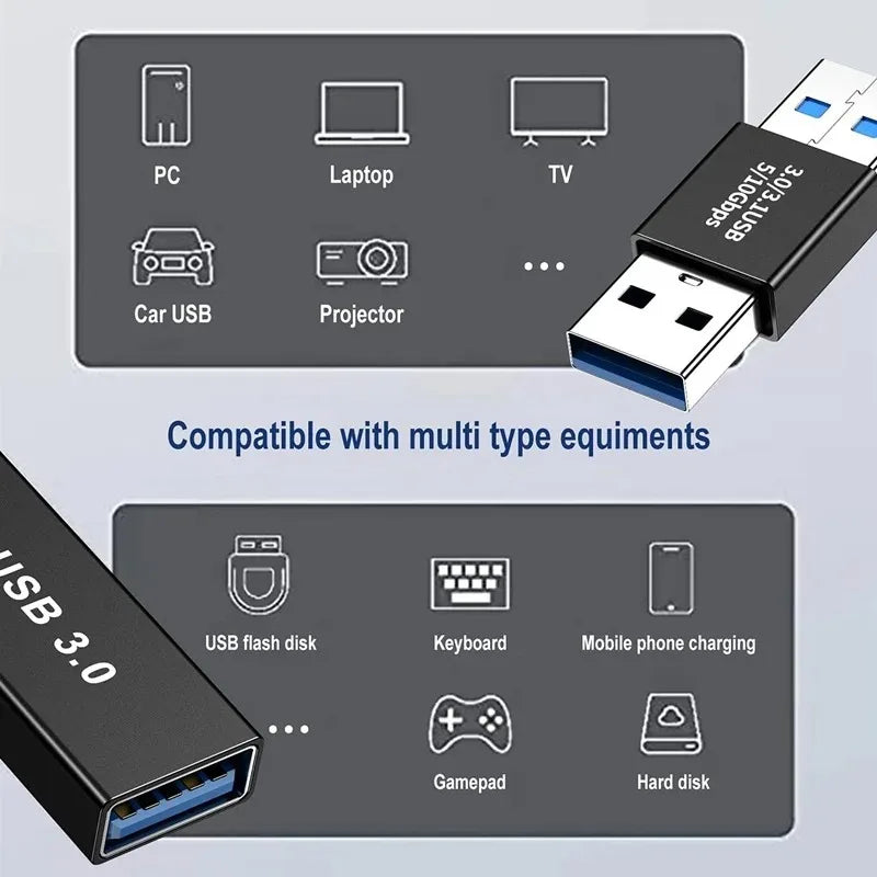 Universal USB 3.0 OTG Type C Adapter USB C Male to USB-A Male Female Converter for Macbook Huawei Samsung Xiaomi Ipad Connec…