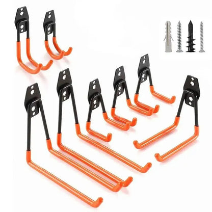 Heavy Duty Metal Hook Garage Organizer Wall Mount Bicycle Hanger Hooks Wall Mount Anti-slip Storage Hook For Ladders Garden…