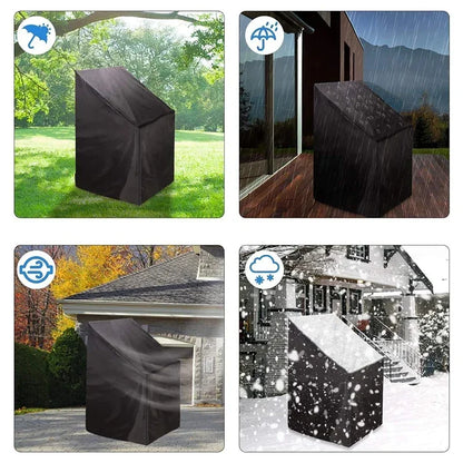 Stacked Chair Dust Cover Outdoor Garden Patio Furniture Protector Cover Waterproof Dustproof Chaircover Rain Cover Chair Sof…
