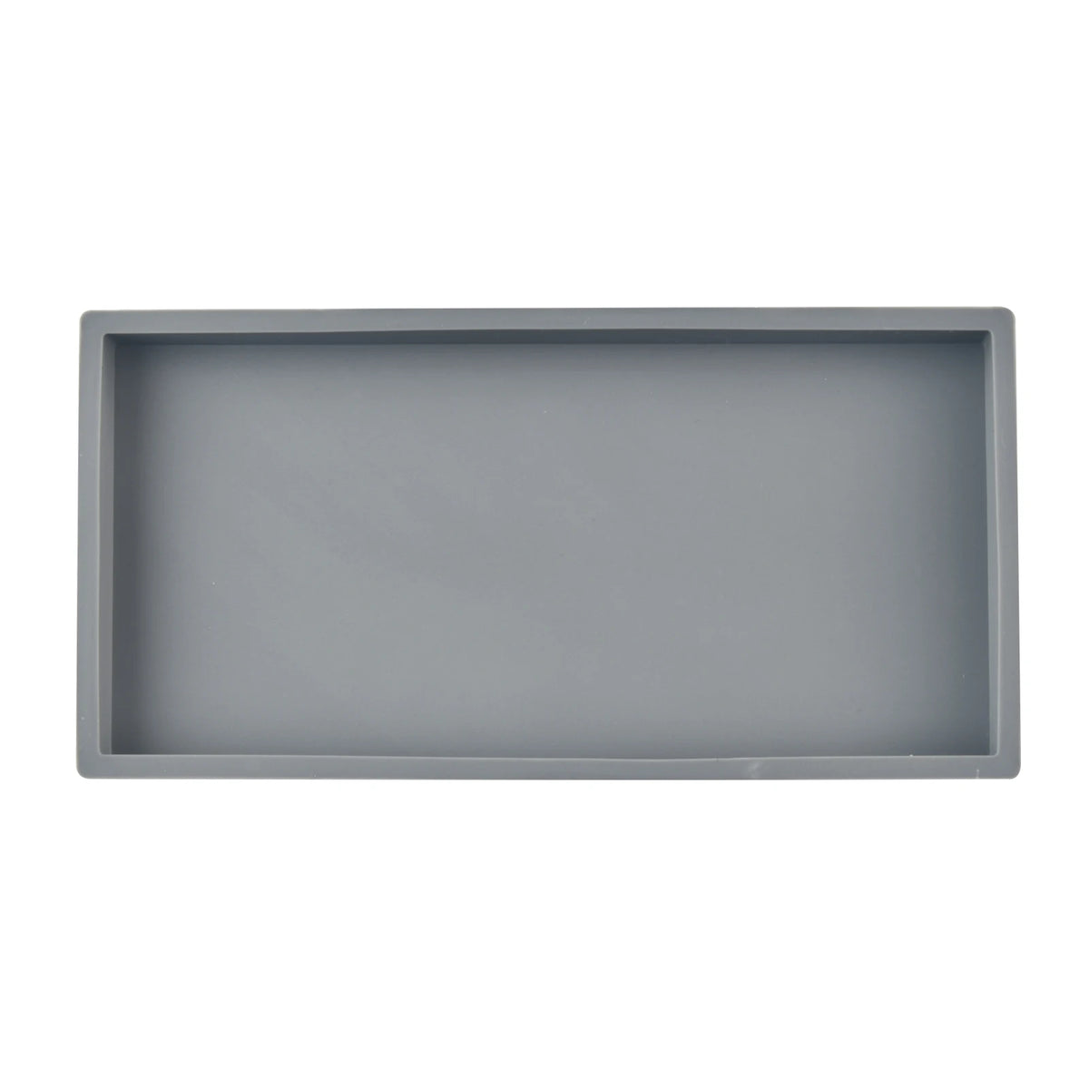 Silicone tray for bathroom countertops, hand sanitizer shampoo storage tray, jewelry display tray for decorative storage - i…