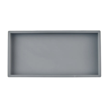 Silicone tray for bathroom countertops, hand sanitizer shampoo storage tray, jewelry display tray for decorative storage - i…