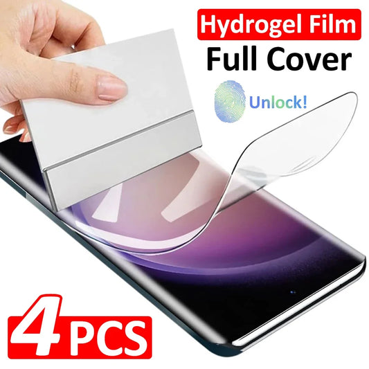 4pcs Hydrogel Film For Samsung Galaxy S26 S25 S24 S23 S22 S21 S20 Ultra Plus Screen Protector For Samsung S25 S24 S23 S20 S2…