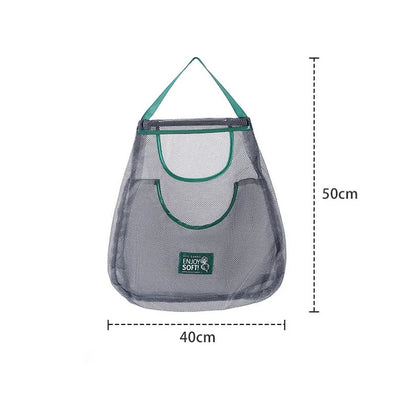 Reusable Storage Bags Kitchen Hanging Mesh Bag Home Fruit And Vegetable Storage Net Bag For Ginger Garlic Potatoes Onions -…