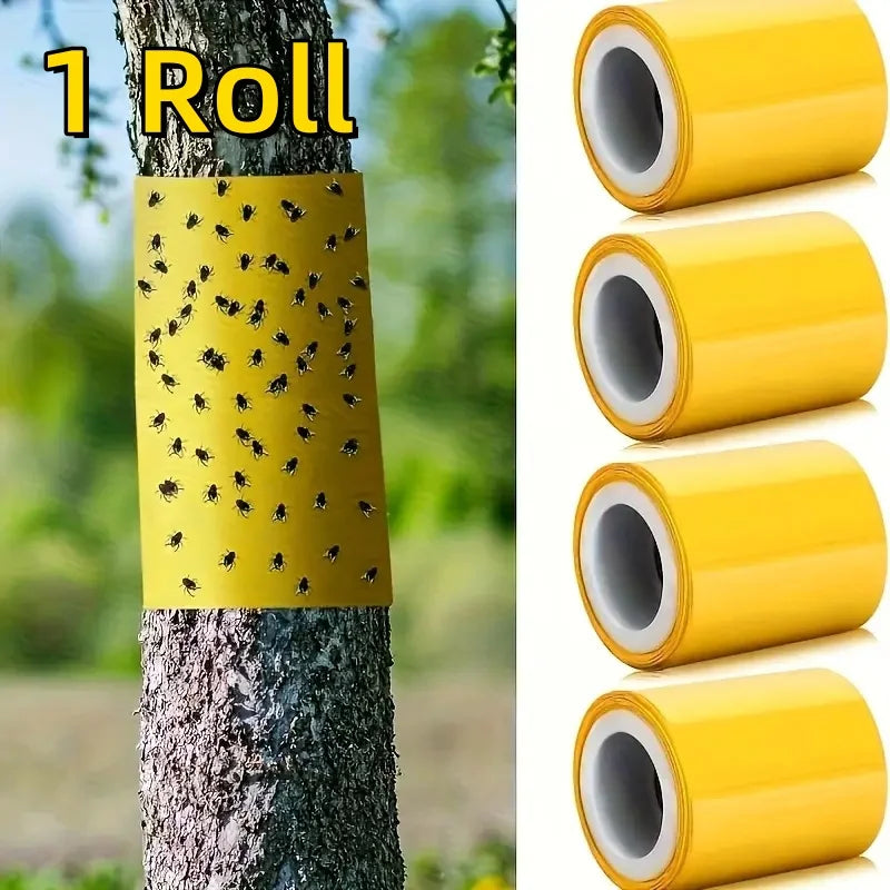 1 Roll Double-Sided Sticky Insect Barrier Tape Effective Against Outdoor Pest Control Self-Adhesive Suitable for Trees Garde…
