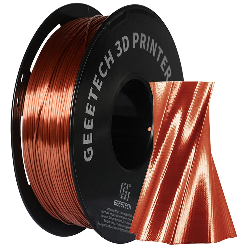 Geeetech 3d Printer Filament PLA PETG Plastic 1kg 1.75mm,Tangle-Free, 3d Printing Wire Materials, Black, White, Vacuum Packa…
