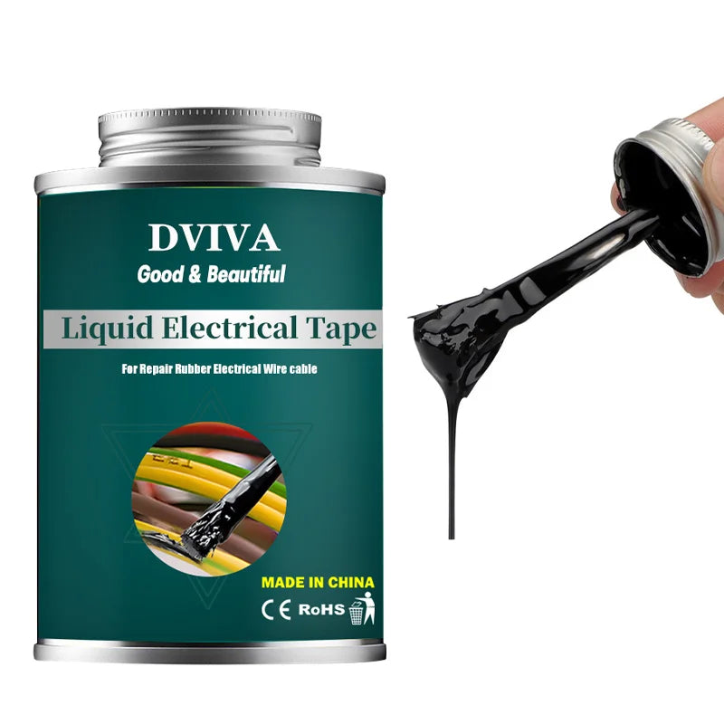 Liquid Electrical Tape Waterproof Insulation Paste Sealant Wire Cable Coat Fix Line Glue Repair Glue Insulation Glue 15~300m…