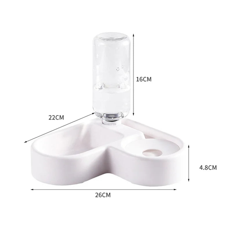 Automatic Drinking Love Pet Bowl Moisture-proof Cat Bowl Dog Basin Dual-use Multi-functional Drinking And Feeding - image 6